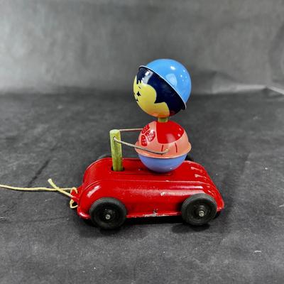Vintage Pull Toy | Bobbin Bob Car | Lagco