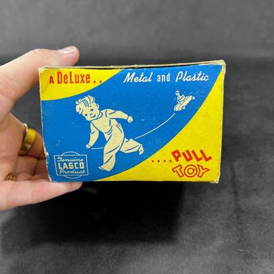 Vintage Pull Toy | Bobbin Bob Car | Lagco