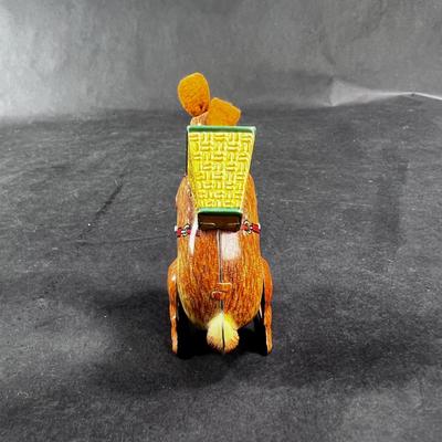 Vintage Tin Litho | Hopping Bunny with Basket | US Zone Germany