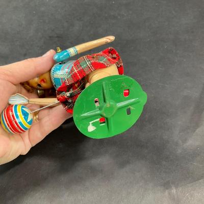 Vintage Wind-Up | Girl Bouncing Ball