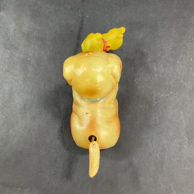 Vintage Celluloid Wind-Up | Dog and Cat at Play