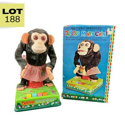 Vintage Battery Opp | Dancing Merry Chimp