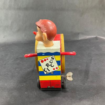 Vintage Wind-Up | Circus Performer with Drum | Daiya