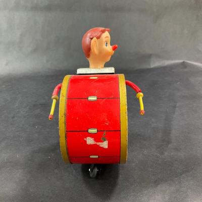 Vintage Wind-Up | Circus Performer with Drum | Daiya