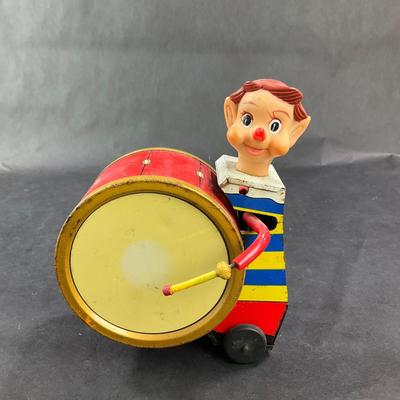 Vintage Wind-Up | Circus Performer with Drum | Daiya