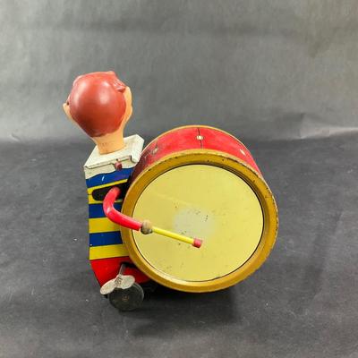 Vintage Wind-Up | Circus Performer with Drum | Daiya