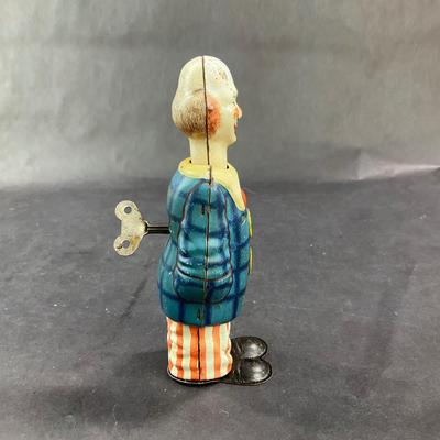 Vintage Wind Up | Long-Necked Clown | US Zone Germany