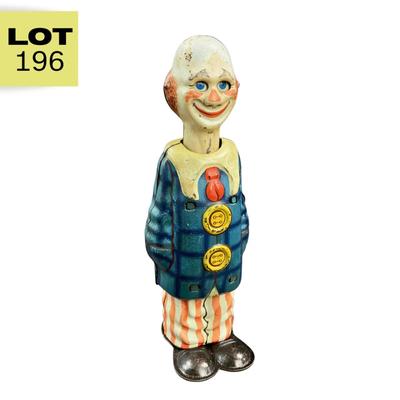 Vintage Wind Up | Long-Necked Clown | US Zone Germany