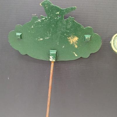 Garden Stake w/ Phrase "Live Love Laugh & Weed"