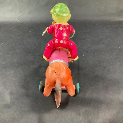 Vintage Celluloid Wind-Up | Circus Boy on Horse