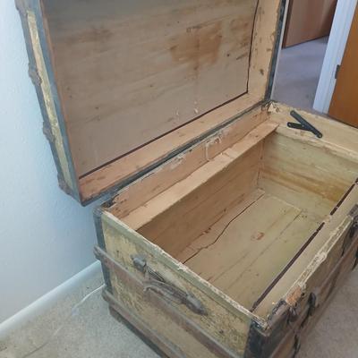 Antique steamer trunk