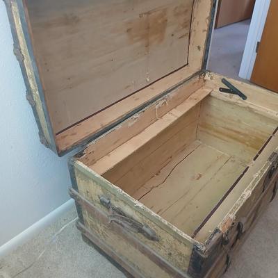 Antique steamer trunk