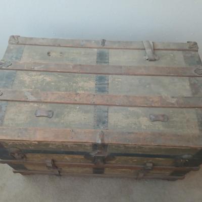 Antique steamer trunk