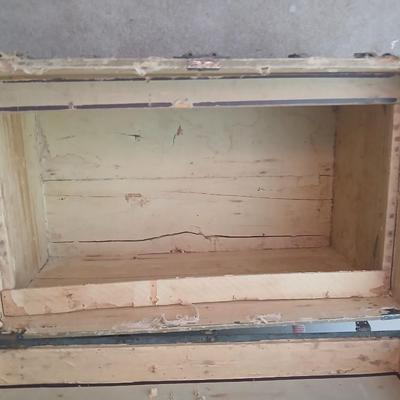 Antique steamer trunk