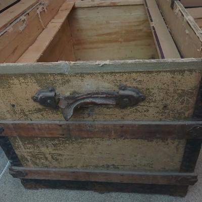 Antique steamer trunk