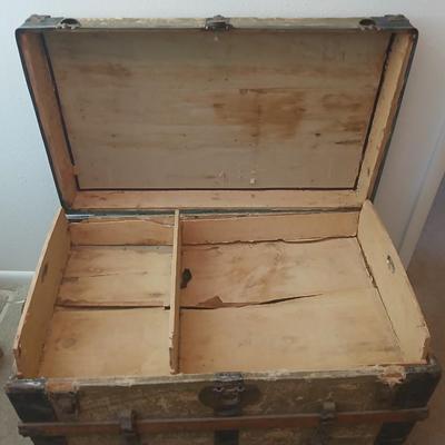 Antique steamer trunk