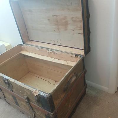 Antique steamer trunk
