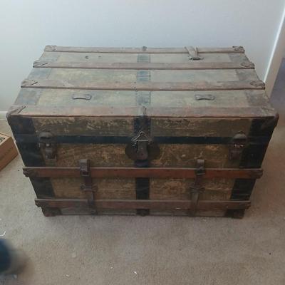 Antique steamer trunk