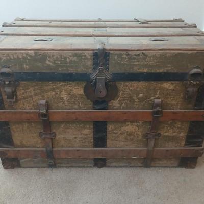 Antique steamer trunk