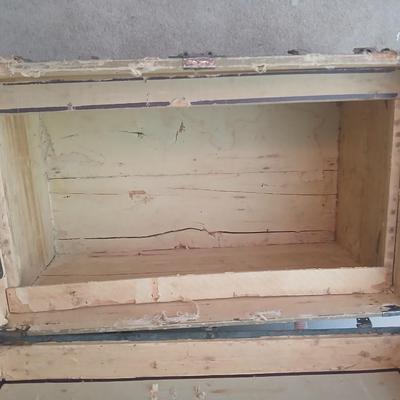 Antique steamer trunk