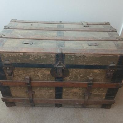 Antique steamer trunk