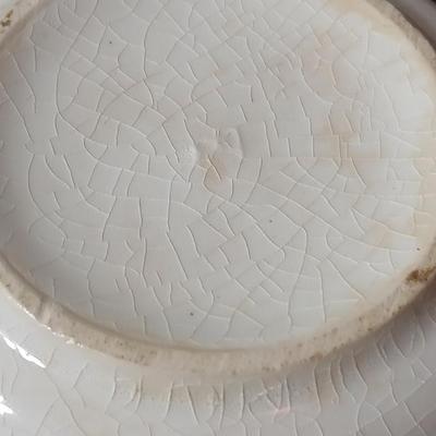 MCM 1950's Colonial Homestead dinnerware serve ware by Royal China, covered casserole dish, handled platter, salt & pepper and...