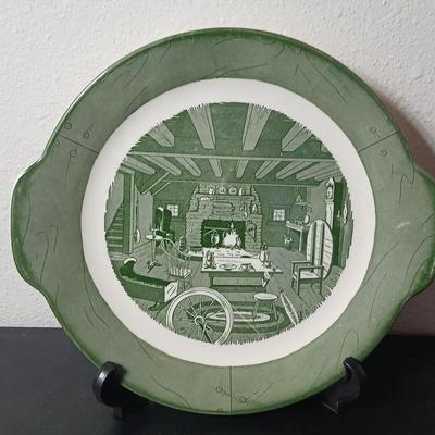 MCM 1950's Colonial Homestead dinnerware serve ware by Royal China, covered casserole dish, handled platter, salt & pepper and...