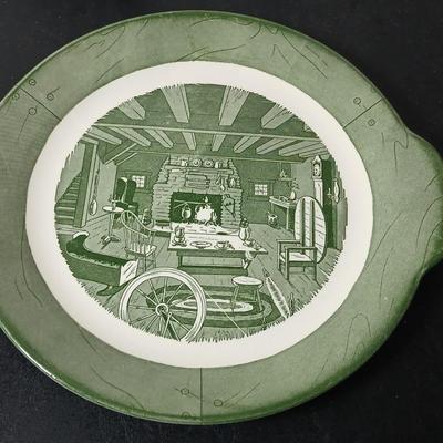 MCM 1950's Colonial Homestead dinnerware serve ware by Royal China, covered casserole dish, handled platter, salt & pepper and...