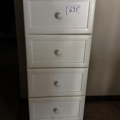 Tall White Dresser