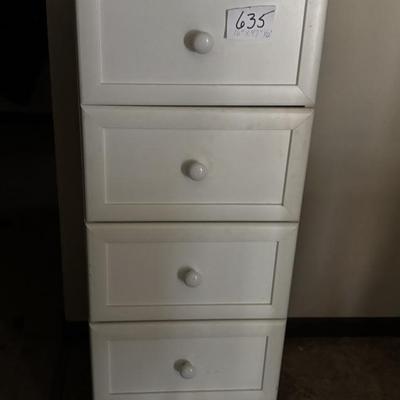 Tall White Dresser