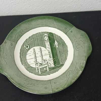 MCM 1950's Colonial Homestead dinnerware serve ware by Royal China, Large vegetable / serving bowls with two gravy boats with...