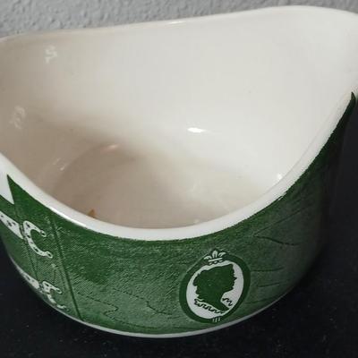 MCM 1950's Colonial Homestead dinnerware serve ware by Royal China, Large vegetable / serving bowls with two gravy boats with...