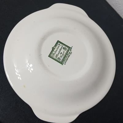 MCM 1950's Colonial Homestead dinnerware serve ware by Royal China, Large vegetable / serving bowls with two gravy boats with...