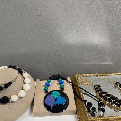 Back in black necklaces