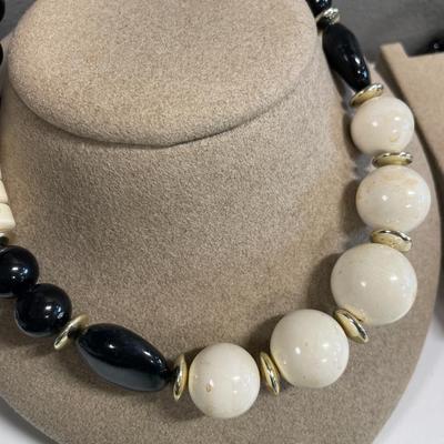 Back in black necklaces