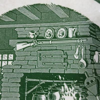 MCM 1950's Colonial Homestead dinnerware serve ware by Royal China, Complete serving set for 4