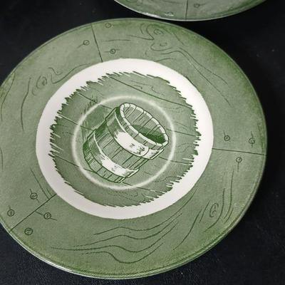 MCM 1950's Colonial Homestead dinnerware serve ware by Royal China, Complete serving set for 4