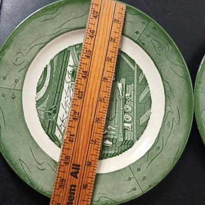 MCM 1950's Colonial Homestead dinnerware serve ware by Royal China, Complete serving set for 4