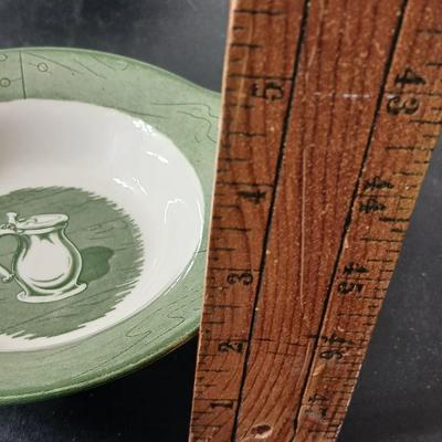 MCM 1950's Colonial Homestead dinnerware serve ware by Royal China, Complete serving set for 4