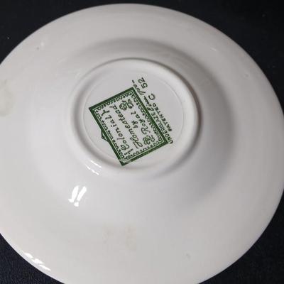 MCM 1950's Colonial Homestead dinnerware serve ware by Royal China, Complete serving set for 4