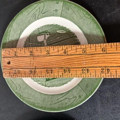 MCM 1950's Colonial Homestead dinnerware serve ware by Royal China, Complete serving set for 4