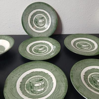 MCM 1950's Colonial Homestead dinnerware serve ware by Royal China, Remaining pieces for Dinnerware set