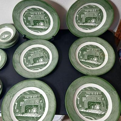 MCM 1950's Colonial Homestead dinnerware serve ware by Royal China, Remaining pieces for Dinnerware set