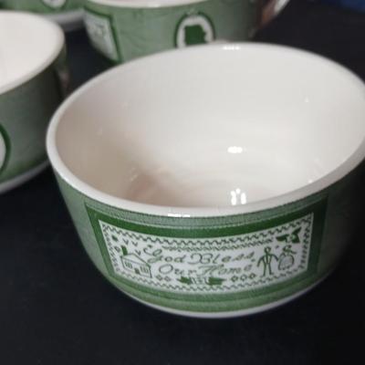 MCM 1950's Colonial Homestead dinnerware serve ware by Royal China, Remaining pieces for Dinnerware set