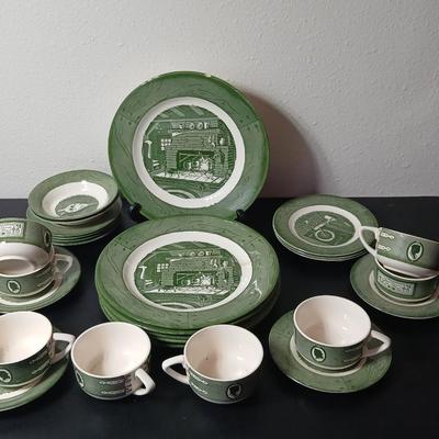 MCM 1950's Colonial Homestead dinnerware serve ware by Royal China, Remaining pieces for Dinnerware set