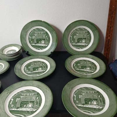 MCM 1950's Colonial Homestead dinnerware serve ware by Royal China, Remaining pieces for Dinnerware set