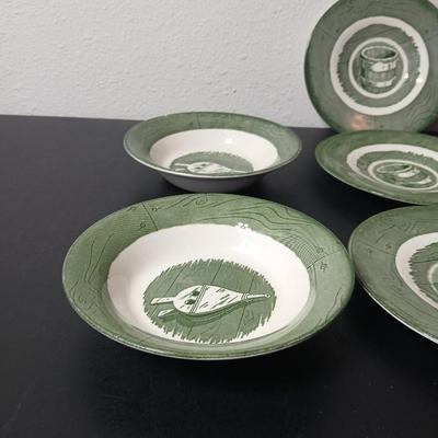 MCM 1950's Colonial Homestead dinnerware serve ware by Royal China, Remaining pieces for Dinnerware set