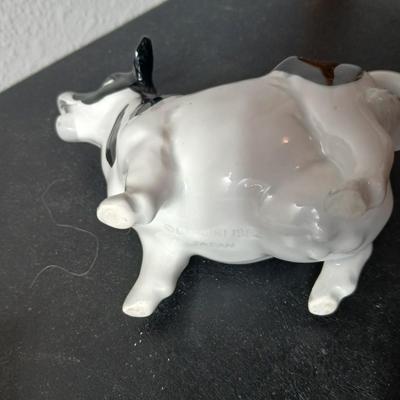 Adorable collection of Holstein cow-themed decorative and household items Otagiri Salt & Pepper, Tomy toy, Resin cow and more
