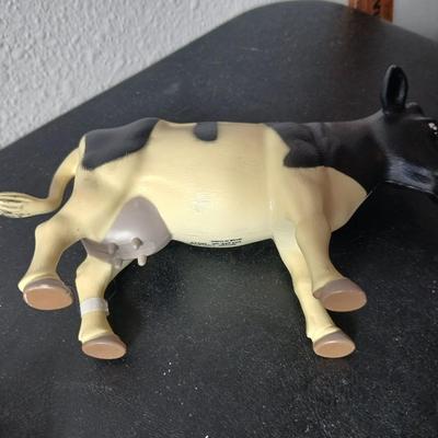 Adorable collection of Holstein cow-themed decorative and household items Otagiri Salt & Pepper, Tomy toy, Resin cow and more