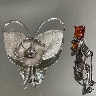 925 rose brooch and more